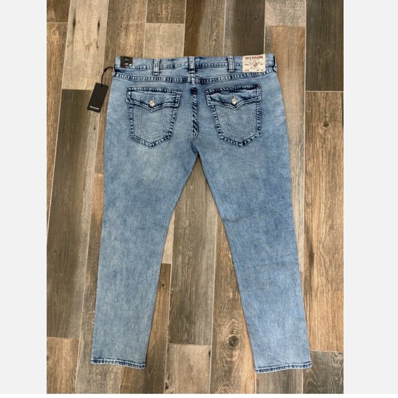 TRUE RELIGION ROCCO LIGHT SHAKER SKINNY JEAN FLAP 44 X 32 NWT *READ FLAWED $159 - Picture 10 of 10